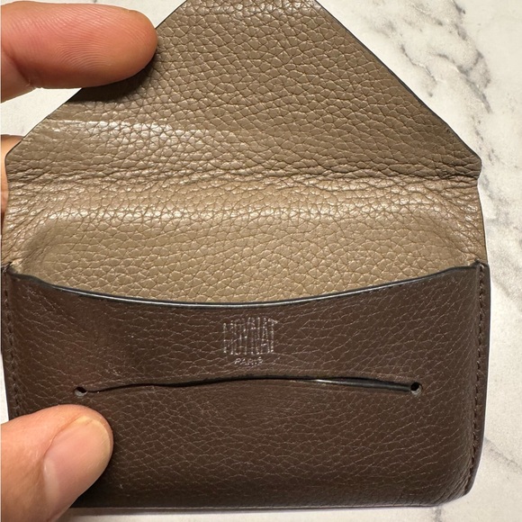 Moynat  Brown Leather Key & Card Holder - Picture 2 of 4